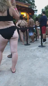 Party girls in bikinis, thongs and swimsuits