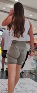 Grey Scrunch shorts