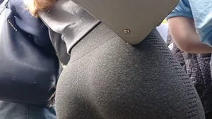 Awesome ass recorded at a bus station