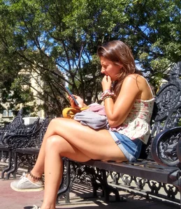 nice legs in the sun