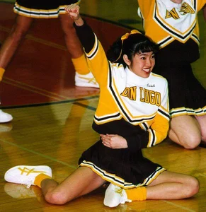 Candid cheerleaders