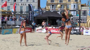 Weymouth beach volleyball girls  2019