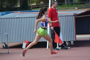Candid track and field girls