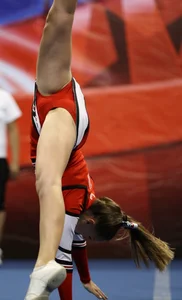 Candid cheerleaders