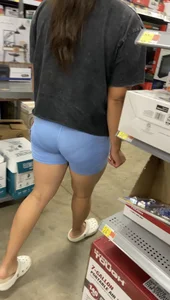 VPL blue shorts spandex