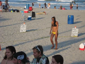 Mix of candid girls at the beach and in bikinis