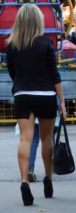 Hot Milf Street Candid High Heels and Muscular Legs