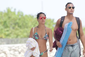 Florida beach and bikini girls