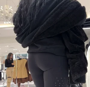 Hot milf in all black