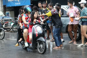Water Festival girls in Thailand