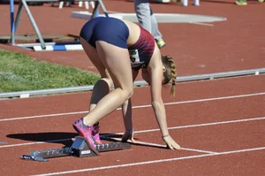 Candid track and field girls