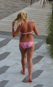 Hotel Balcony Telephoto Candids - Beach Pool Bikini Mega