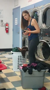 Laundromat leggings OC. caught?