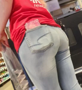 Blonde ex-coworker in tight jeans part 2