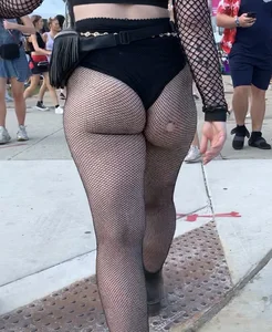 Festival Teens 7: Skinny blonde teen in blue bikini, perfect perky BOOBS on stunning brunette, perfect ass for worship in thin fishnets (my fav kind of ass)