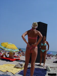 Sexy beach and bikini girls