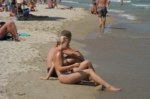 Sexy girls on nude beach Promorsk in Bulgaria