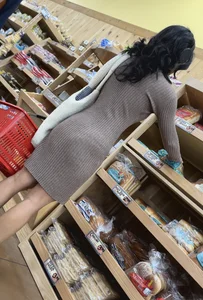 Brown Babe in a Hot Dress that Shows Her Nipples