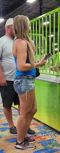 Cute Blonde Milf in shorts