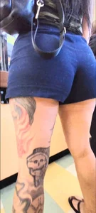 Sexy big butt tatted latina in sandals