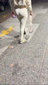 Sexy Latina in white leggings