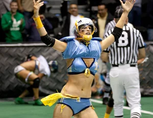 Sexy female football players with hot bodies