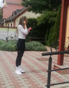 cute teen in leggings