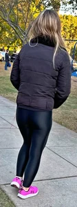 Hot Babysitter in shiny leggings