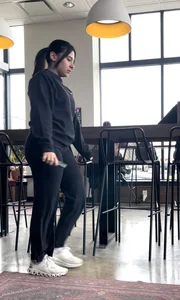 Latina in flare lulus - nice face and legs