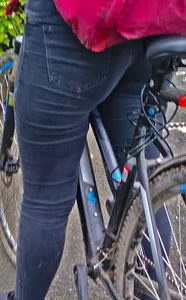 Pawg with bicycle
