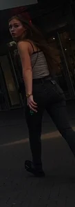 Various hot butts in tight jeans on the street and inside cafes, some teens too