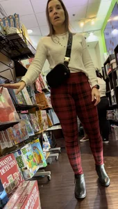 Sexy Milf in Xmas Checkered Leggings (oc)