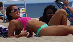 Beach and bikini girls