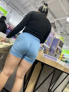 FIT BLUE BIKER SHORTS LATINA 🩵 [ OC ]