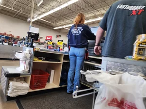 Tight Cashier Butt