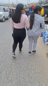 SECOND PART (OC) LATINA ASS IN BLACK LEGGINGS!