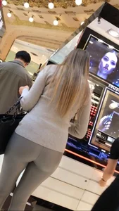 A Very Nice Booty of a Girl in Tight Pants at the Makeup Store Creepshots Gallery