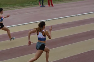 Candid track and field girls
