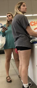 Spandex shorts in line