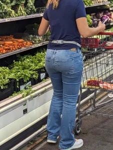 Milf in blue jeans