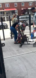 Huge ass bbl latina vpl blue leggings