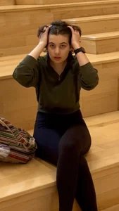 Tall/Skinny Short Haired College Girl Gets Upshotted And Flash Reveals Panties