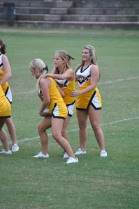 Candid cheerleaders
