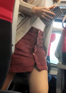 Hot sexy girl on train 2
