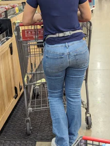 Milf in blue jeans