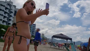 Brazillian beach creepshots, huge gallery of candid girls in swimsuits