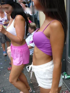 Suckable puffy nipple on a sexy small boobed girl