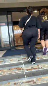Thick in spandex flares going up the stairs🔥 ( OC , GIFs)