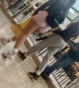 One of my best! | Pink Tight Shorts At The Mall