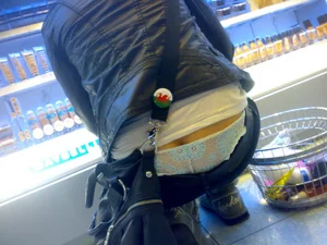 Huge collection of whale tails, ass cracks and panty peeks in public